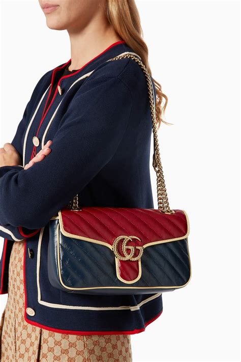 gucci gg marmont small matelassé shoulder bag red|GG Marmont matelassé shoulder bag.